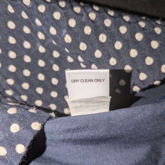 Banana Republic Blue and White Peplum Blouse - Picture 11 of 12